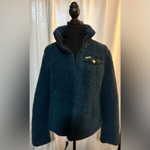 STS Ranch Wear Ladies Medium Blue Teddy Bear Coat - Never Worn